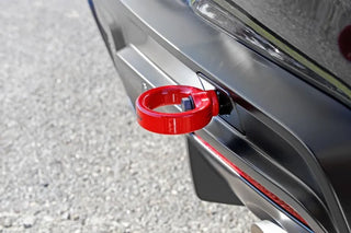 Perrin Rear Tow Hook Kit (Red): Toyota GR Supra 2020-2026