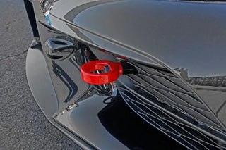 Perrin Front Tow Hook Kit (Red): Toyota GR Supra 2020 - 2026