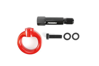 Perrin Front Tow Hook Kit (Red): Toyota GR Supra 2020 - 2026