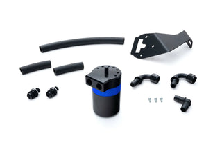HPS Aluminum Oil Catch Can Kit: Toyota GR86 2022 - 2025 (FA24D) Blue