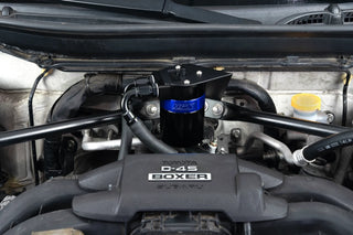 HPS Aluminum Oil Catch Can Kit: Subaru BRZ 2013 - 2020 2.0L FA20D (Blue)