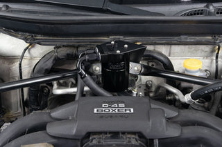 HPS Performance Aluminum Oil Catch Can Kit: Subaru BRZ 2013 - 2020 2.0L FA20D, Black