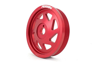 Perrin Lightweight Crank Pulley (Red): Scion FRS (13-16) / Subaru BRZ (13-20) / Toyota 86 (17-20)
