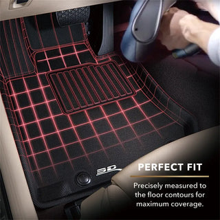3D MAXpider Kagu Floormats Set (Black, Both Rows): Toyota GR Corolla (23-26)