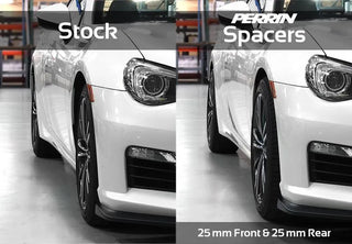 Perrin 25mm Wheel Spacers: Fits Most Subaru BRZ/WRX STI/Scion FR-S/86/GR86