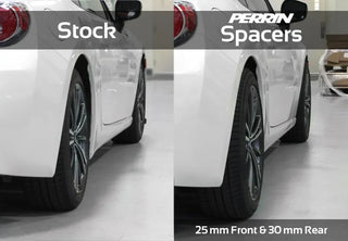 Perrin 25mm Wheel Spacers: Fits Most Subaru BRZ/WRX STI/Scion FR-S/86/GR86