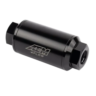 AEM High Volume Fuel Filter 10 Micron -6AN ORB: Fits Most Models
