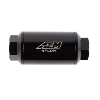 AEM High Volume Fuel Filter 10 Micron -6AN ORB: Fits Most Models