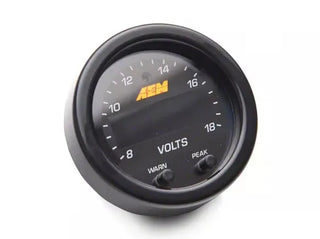 AEM X-Series Voltage Gauge Kit 8-18 Volts: Fits Most Models