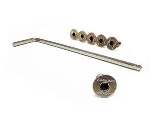 Greddy Steering Wheel Bolt Kit (6-Pieces) Titanium Gold-Raw: Fits Most Models