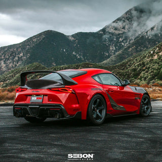 Seibon OEM Carbon Fiber Rear Diffuser: Toyota GR Supra 2020 - 2026