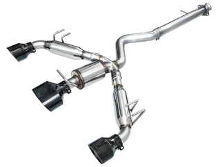 AWE Track Edition Cat-Back Exhaust (Black Tips): Toyota GR Corolla 1.6L Turbo 2023 - 2024