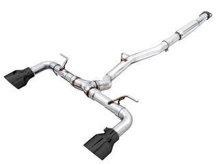 AWE Track Edition Cat-Back Exhaust (Black Tips): Toyota GR86 & Subaru BRZ 2.4L 2022 - 2024