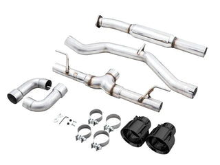 AWE Track Edition Cat-Back Exhaust (Black Tips): Toyota GR86 & Subaru BRZ 2.4L 2022 - 2024