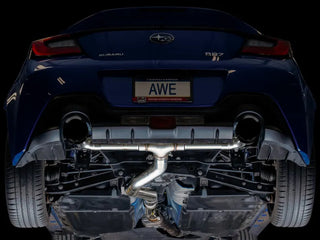 AWE Track Edition Cat-Back Exhaust (Black Tips): Toyota GR86 & Subaru BRZ 2.4L 2022 - 2024