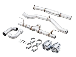 AWE Track Edition Cat-Back Exhaust (Polished Tips): Toyota GR86 & Subaru BRZ 2.4L 2022 - 2024