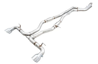 AWE Resonated Track Edition Cat-Back Exhaust (Polished Tips): Toyota GR Supra 3.0L Turbo 2020 - 2024