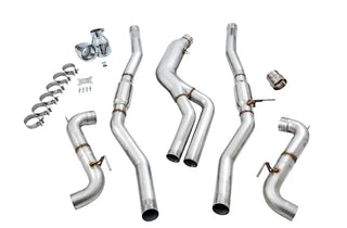 AWE Resonated Track Edition Cat-Back Exhaust (Polished Tips): Toyota GR Supra 3.0L Turbo 2020 - 2024