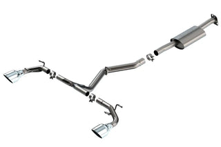 Borla S-Type Cat-Back Exhaust System (Polished Tips): Toyota GR86 & Subaru BRZ 2.4L 2022 - 2024