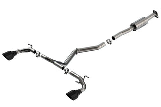 Borla ATAK Cat-Back Exhaust System (Black Tips): Toyota GR86 & Subaru BRZ 2.4L 2022 - 2024