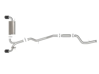 Takeda Cat-Back Exhaust System (w/ Carbon Fiber Tips): Toyota GR Supra 2.0L Turbo 2021 - 2024