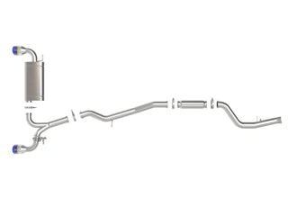 Takeda Cat-Back Exhaust System (w/ Titanium Tips): Toyota GR Supra 2.0L Turbo 2021 - 2024