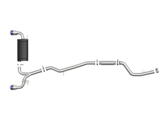 Takeda Cat-Back Exhaust System (w/ Titanium Tips): Toyota GR Supra 3.0L Turbo 2020 - 2024