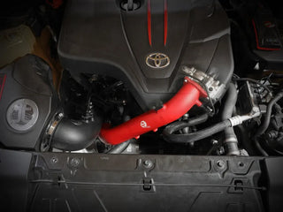 AFE BladeRunner Hot Charge Pipe (Red): Toyota GR Supra 2.0L Turbo 2021 - 2024