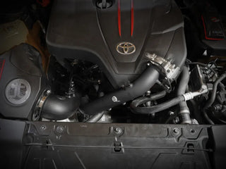 AFE BladeRunner Hot Charge Pipe (Black): Toyota GR Supra 2.0L Turbo 2021 - 2024