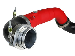 AFE BladeRunner Aluminum Hot Charge Pipe (Red): Toyota GR Supra 3.0L Turbo 2020 - 2024