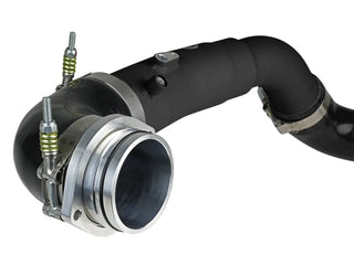 AFE BladeRunner Aluminum Hot Charge Pipe (Black): Toyota GR Supra 3.0L Turbo 2020 - 2024