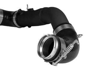 AFE BladeRunner Aluminum Hot Charge Pipe (Black): Toyota GR Supra 3.0L Turbo 2020 - 2024