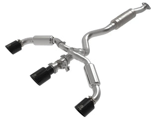 AFE Gemini XV Cat-Back Exhaust System (Black Tips): Toyota GR Corolla 1.6L Turbo 2023 - 2024