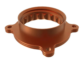 AFE Silver Bullet Throttle Body Spacer (Orange): Toyota GR86 / Subaru BRZ 2.4L 2022 - 2024