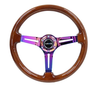 NRG Innovations RST-018 Wood Deep Dish Steering Wheel (350mm)