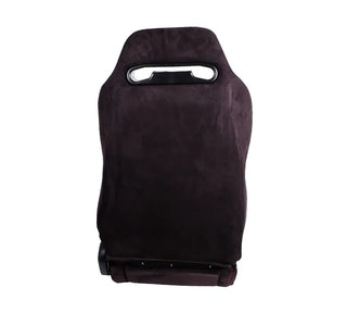 NRG Innovations Type R Racing Seats (Suede) - Black w/ Red Stitch - SOLD AS A PAIR