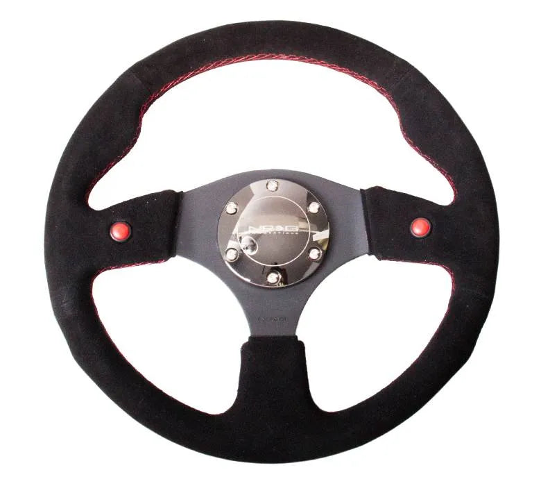 NRG 320mm Aluminum Zero Dish Flat Bottom Leather Steering Wheel RST-024MB- R-Y NRG 320mm Aluminum Zero Dish Flat Bottom Leather Steering Wheel RST-024MB- R-Y