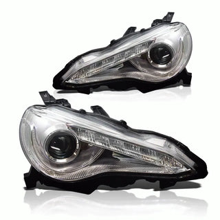 Winjet Projector Headlights (Chrome): Scion FR-S 2013 - 2016