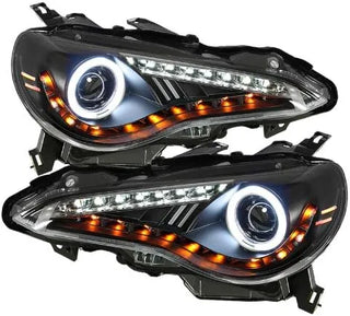 Spyder CCFL Halo Projector Headlights (Black): Scion FR-S 2013 - 2016