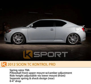 K Sport Kontrol Pro Coilovers: Scion tC 2011 - 2016 (tC2)