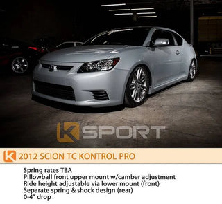 K Sport Kontrol Pro Coilovers: Scion tC 2011 - 2016 (tC2)