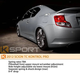 K Sport Kontrol Pro Coilovers: Scion tC 2011 - 2016 (tC2)