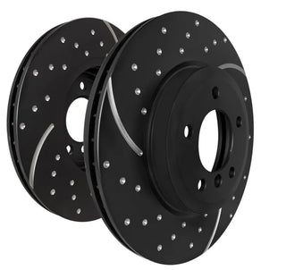 EBC GD Dimpled & Slotted Front Brake Rotors: Fits Most Subaru BRZ, Toyota 86, GR86, FR-S