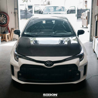 Seibon 2023 Toyota GR Corolla OE-Style Carbon Fiber Hood - Gloss Finish