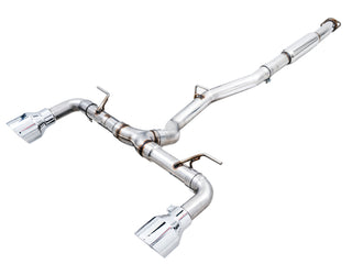 AWE Track Edition Cat-Back Exhaust (Polished Tips): Toyota GR86 & Subaru BRZ 2.4L 2022 - 2024