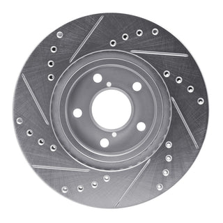 R1 Concepts Drilled & Slotted Silver Brake Rotor (FRONT RIGHT): BRZ/FR-S/86