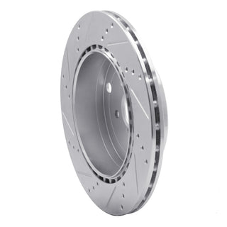 R1 Concepts Drilled & Slotted Silver Brake Rotor (REAR RIGHT): BRZ/FR-S/86
