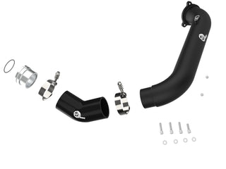 AFE BladeRunner Hot Charge Pipe (Black): Toyota GR Supra 2.0L Turbo 2021 - 2024