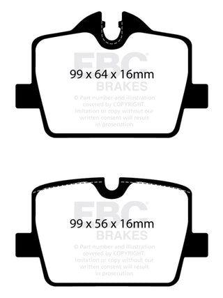 EBC 2019+ BMW Z4 G29 2.0T Greenstuff Rear Brake Pads