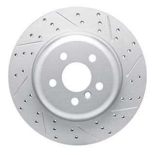 DFC Drilled & Slotted Geoperformance Rotor (LEFT REAR): Toyota GR Supra (20-26)